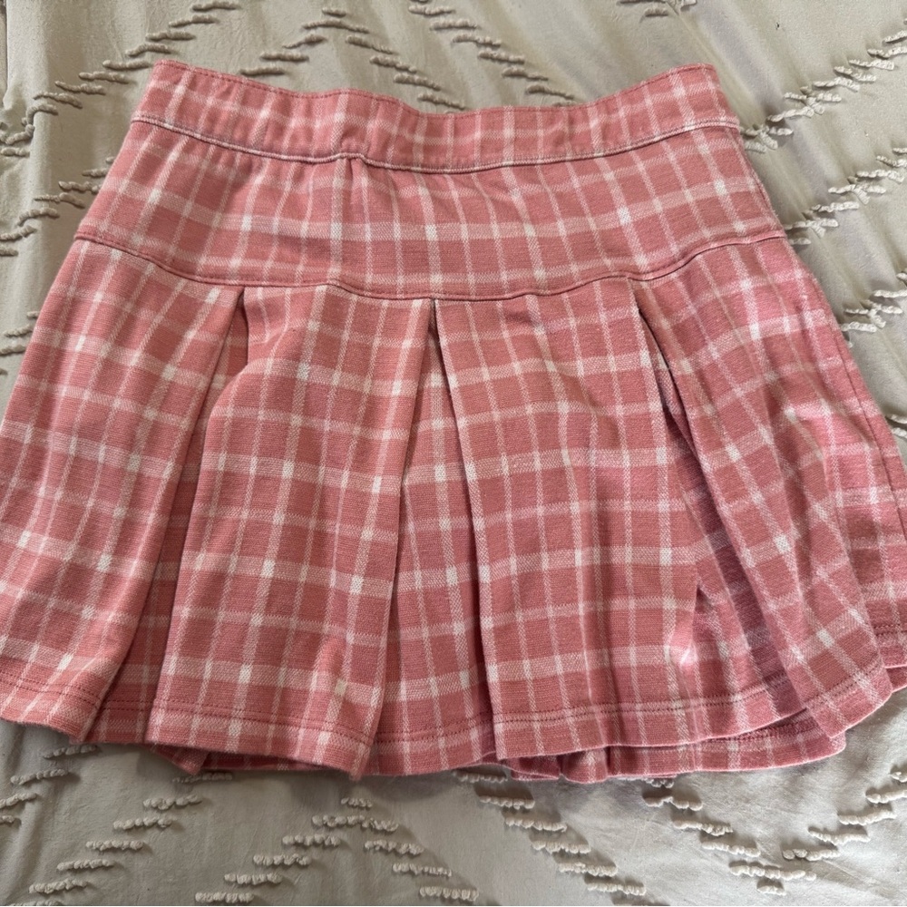 Carter's Pink Checkered Skater Skirt